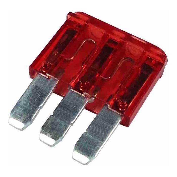 Fusível Micro Lâmina 3 Terminais 10A Universal - DNI - 317810 - (1)