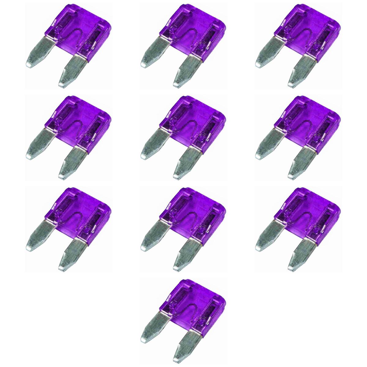 100 Fusíveis Mini Lâmina 3A Universal - DNI 317003 - (2)
