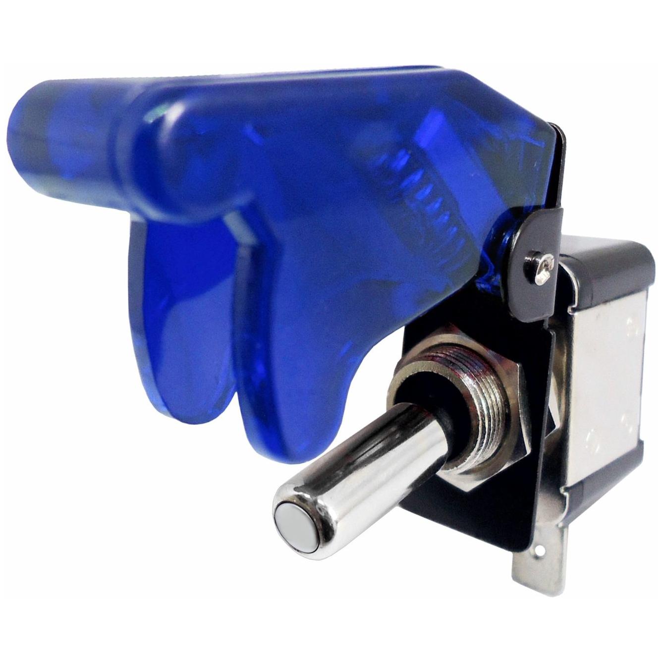 Chave com Iluminação Tipo Gatilho Caça Azul ON/OFF 12V 400W - DNI - 2084-AZ - (1)