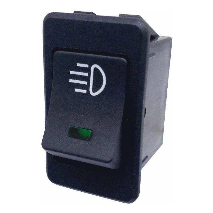 Chave Interruptor de Luz para Farol Universal com LED Verde Bivolt Comutadora - DNI - 2019 - (1)