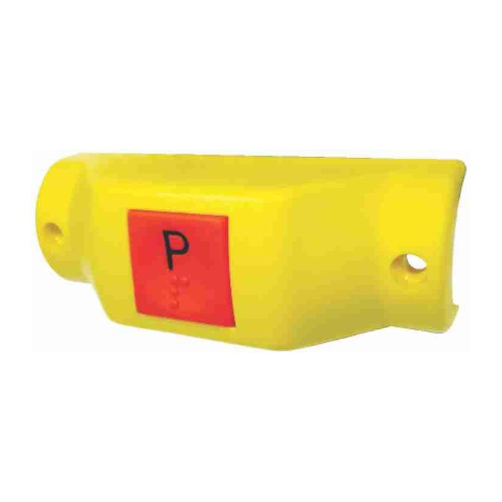 Interruptor Botão de Parada Solicitada Amarelo Plano Horizontal - DNI - 8813 - (1)