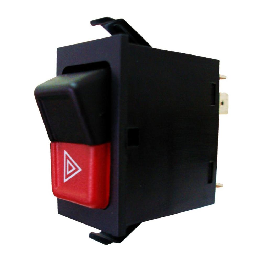 Interruptor Botão do Pisca Alerta 7 Terminais 12V - DNI - 2105 - (1)