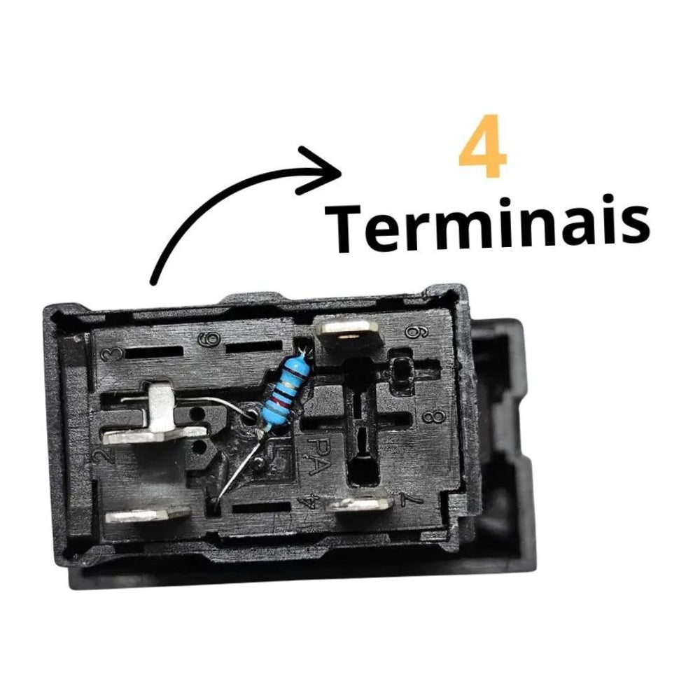 Interruptor Pisca Alerta Chave Comutadora para Chevrolet Vectra - DNI - DNI 2147 - (5)
