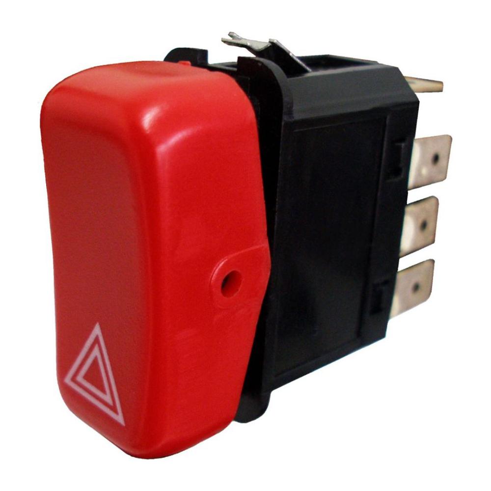 Interruptor Botão do Pisca Alerta Emergência 12V - DNI - 2102 - (1)
