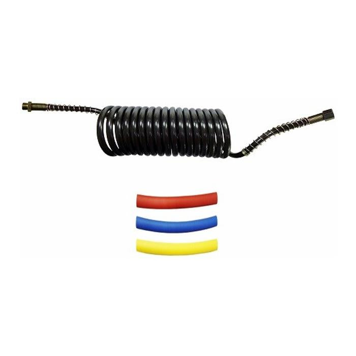 Mangueira Espiral para Freio a Ar 5,5m Macho M16xFêmea Termo-retrátil - DNI - 8434 - (1)