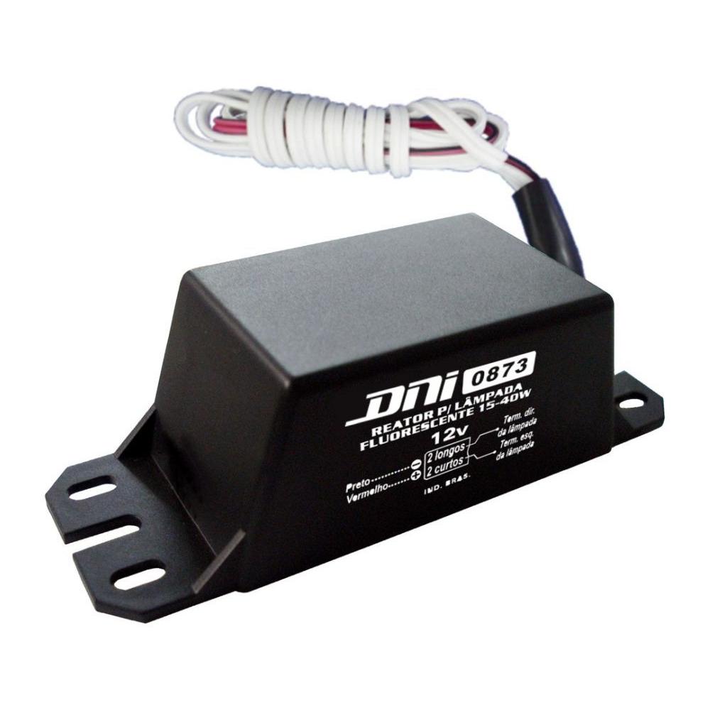 Reator 12V para Lâmpada Fluorescente 15 a 40W - DNI - 0873 - (1)
