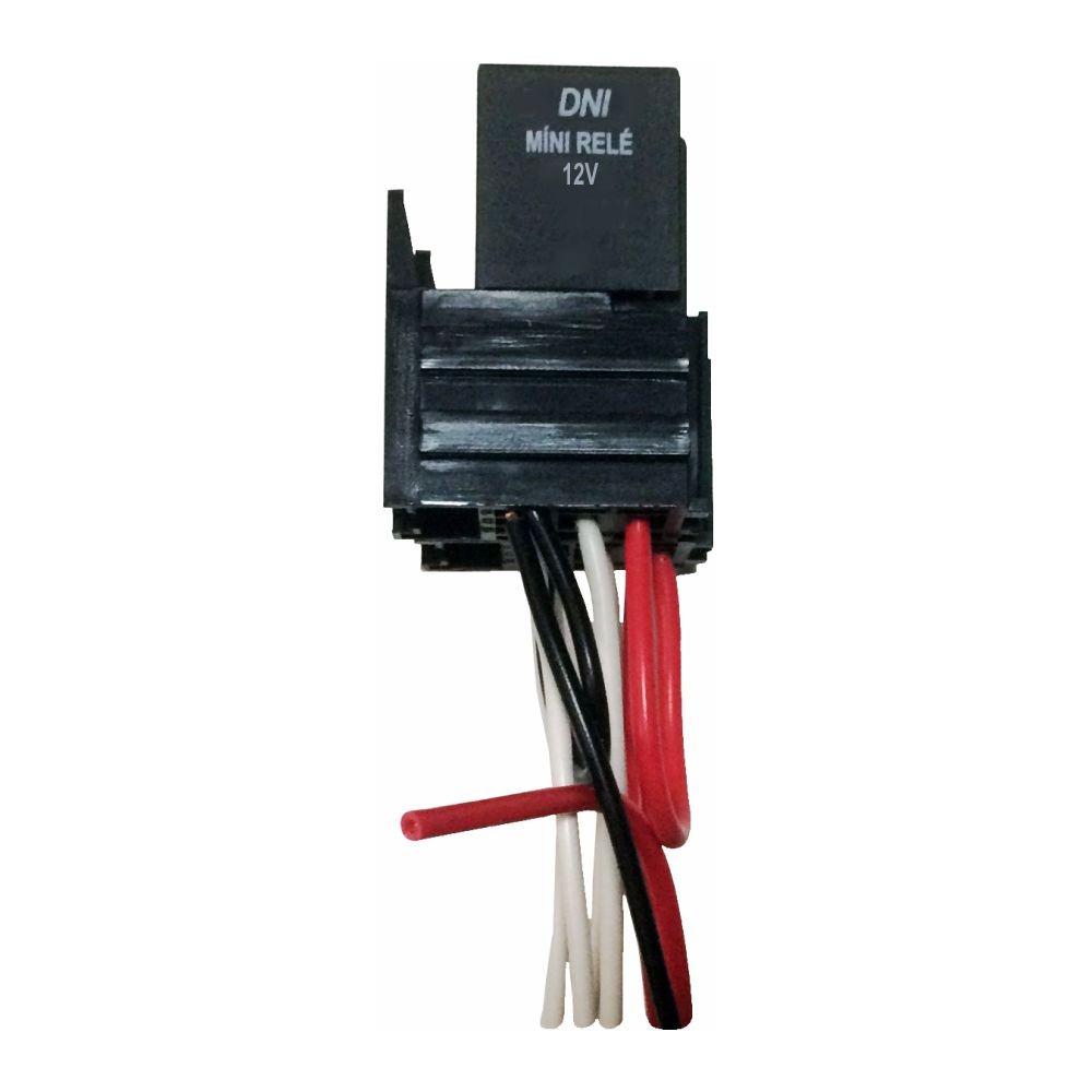 Mini Relé com Soquete Chicote Modular 40A 12/24V 4 Terminais - DNI - 7532 - (1)
