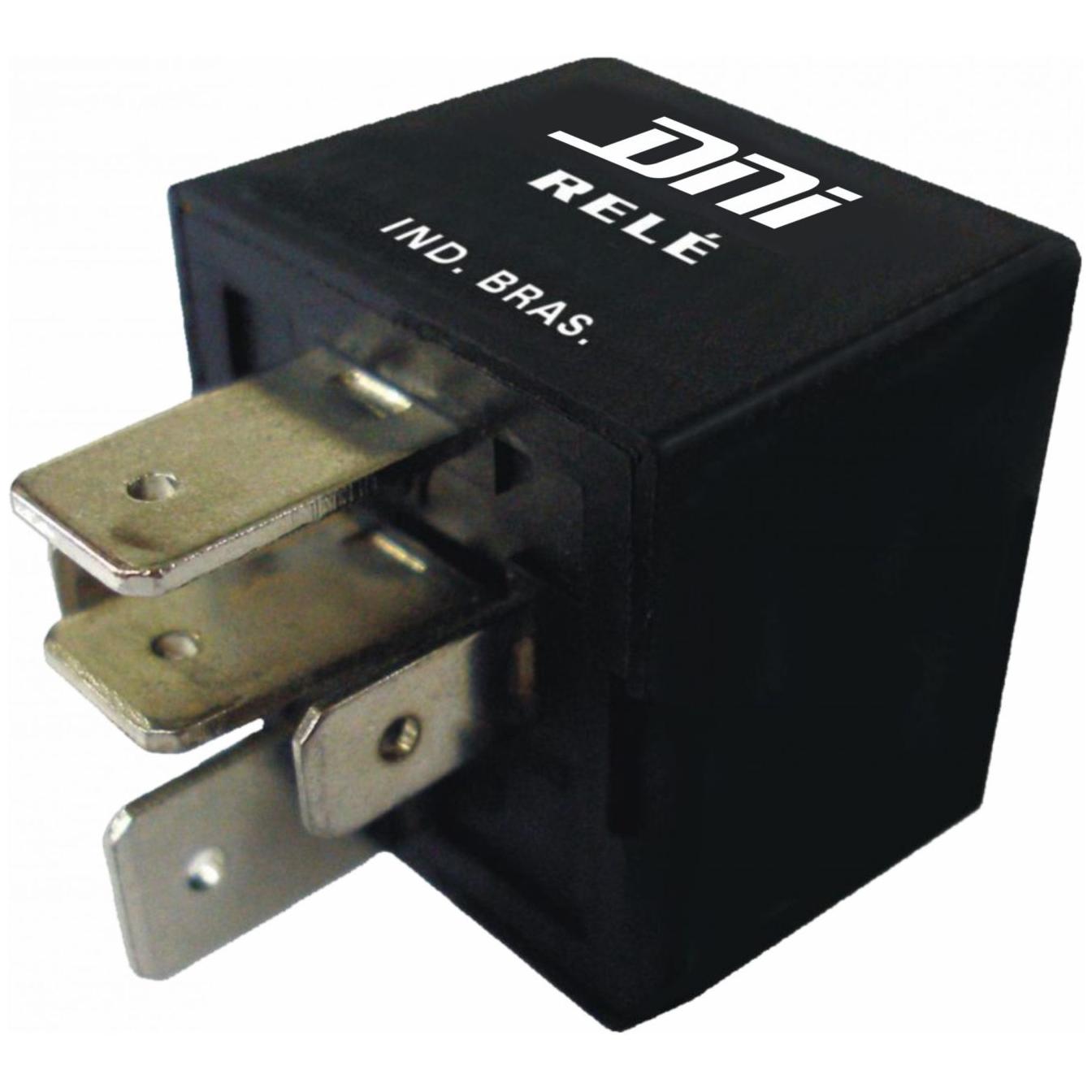 Relé Auxiliar 80A Reversor Selado 24V 5 Terminais Suporte Removível - DNI - 8222 - (1)
