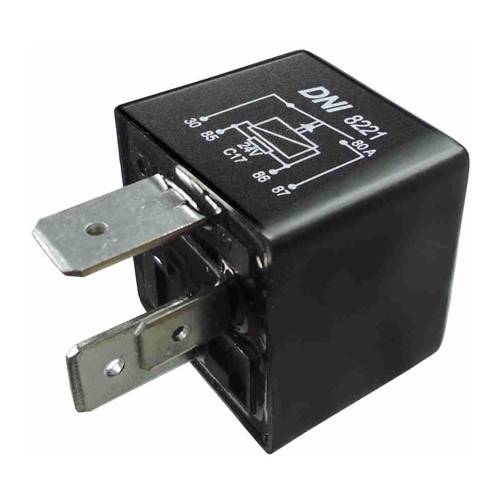 Relé Auxiliar Selado com Resistor para Máquinas Agrícolas - DNI - 8221 - (1)