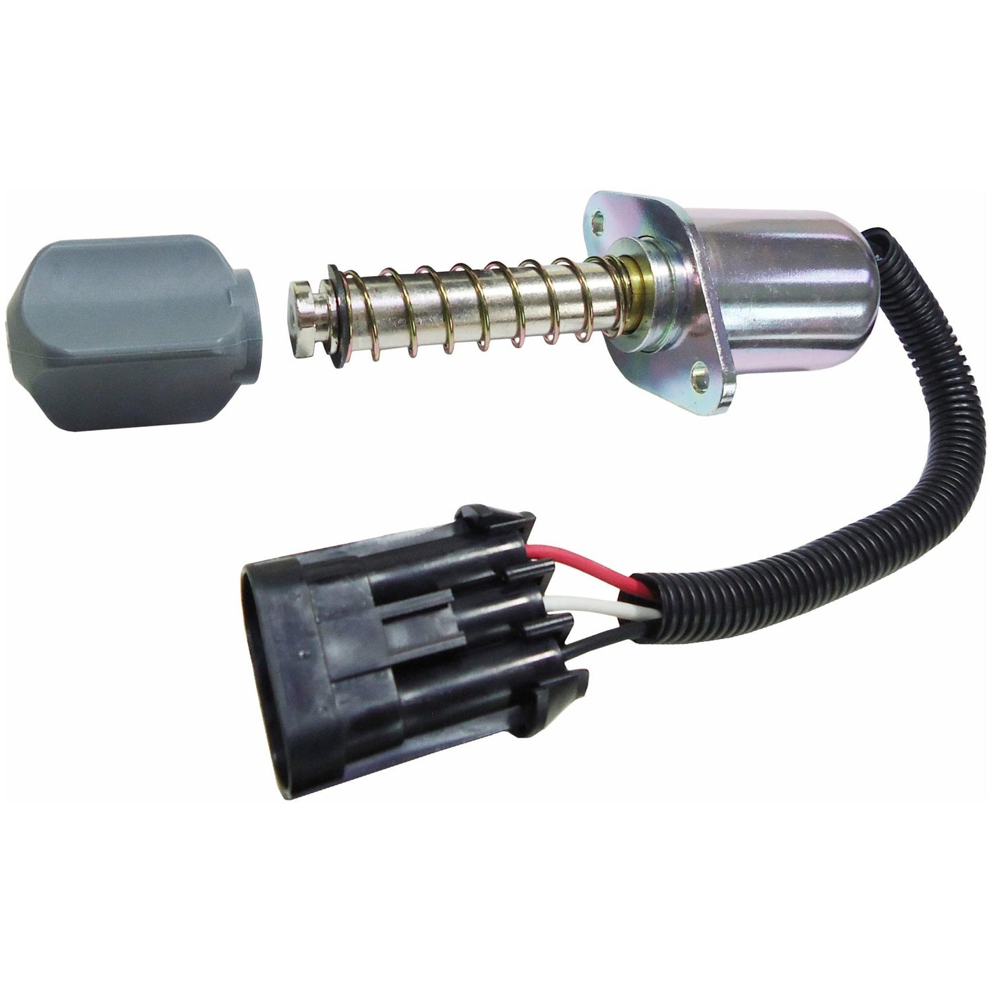 Solenoide de Parada para Geradores 12V Plug 3 Terminais - DNI - 8068 - (1)