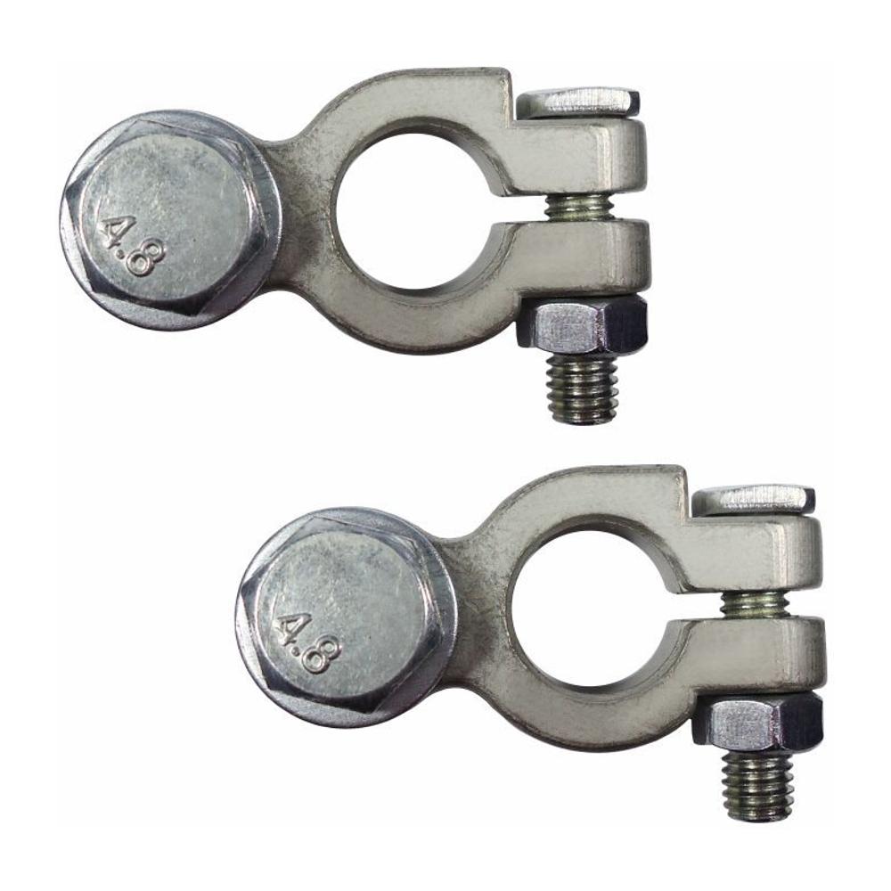 Terminal de Bateria Reforçado para Ponteiras com Furos Superiores a 10mm Kit com 2 Peças Polarizadas - DNI - 7579 - (1)