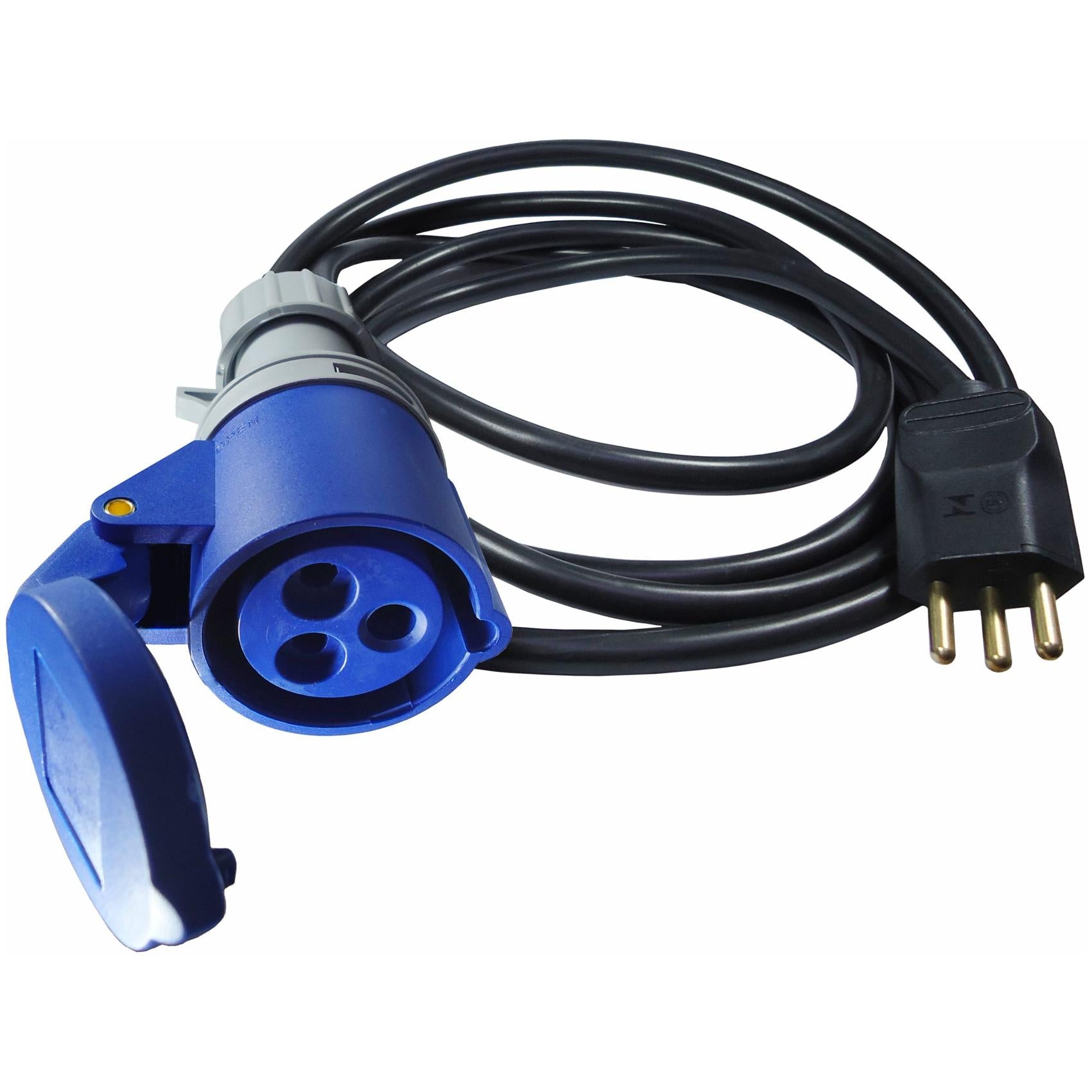 Cabo de Extensão Acoplador para Veículos Híbridos Plug-in e Adaptador para Tomada Blindada - DNI - 7510 - (1)