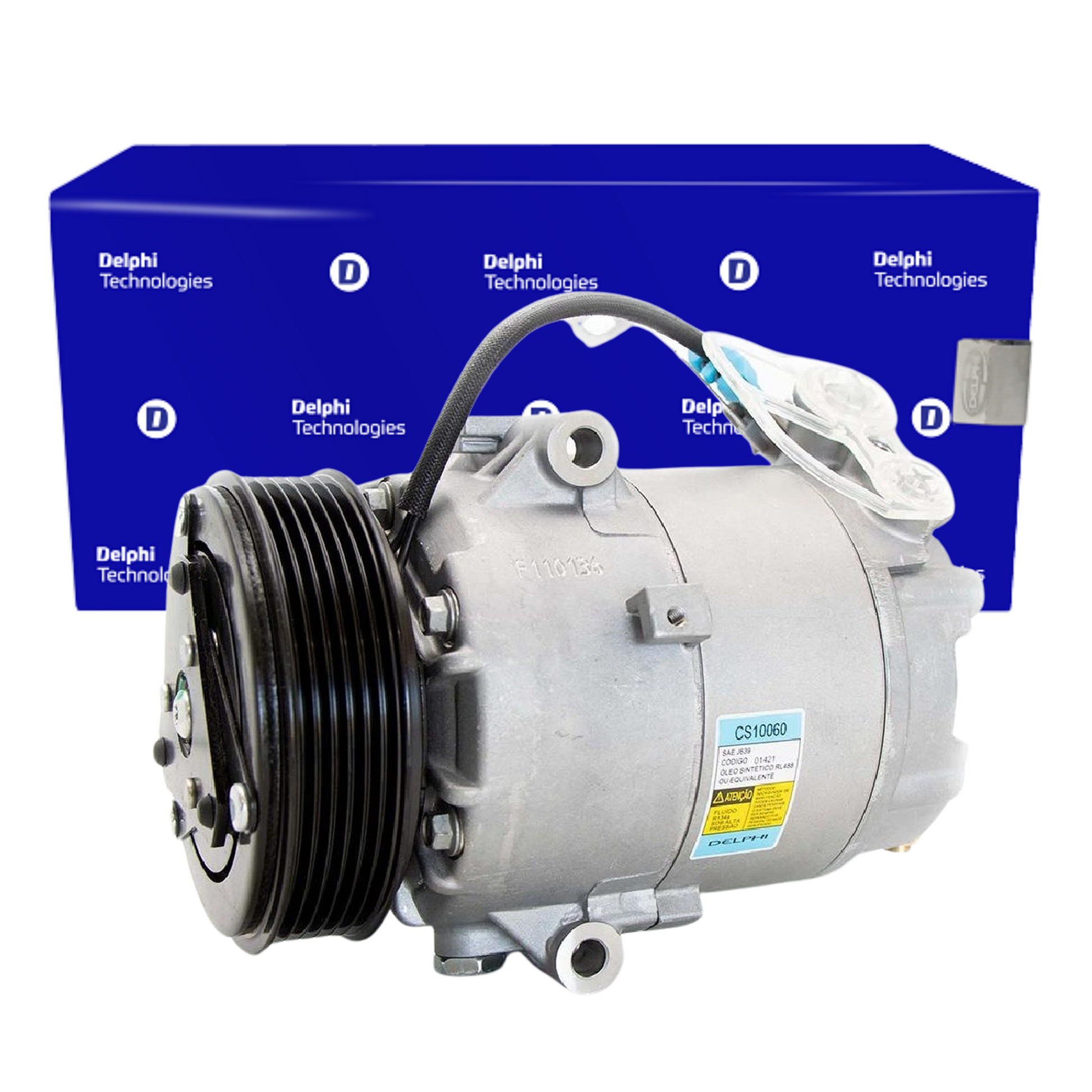 Compressor Ar Condicionado CELTA PRISMA 1.0 1.4 CORSA 1.0 1.6 - Delphi - CS10060 - (1)