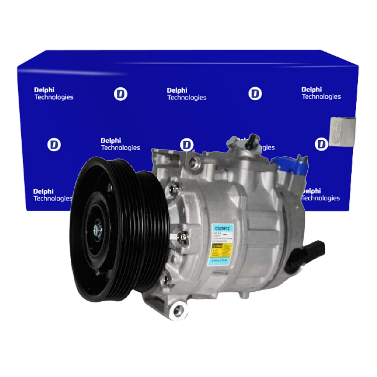 Compressor Ar Condicionado BORA FUSCA GOLF NEW BEETLE PASSAT 2.0 JETTA 2.0 2.5 - Delphi - CS20472 - (1)