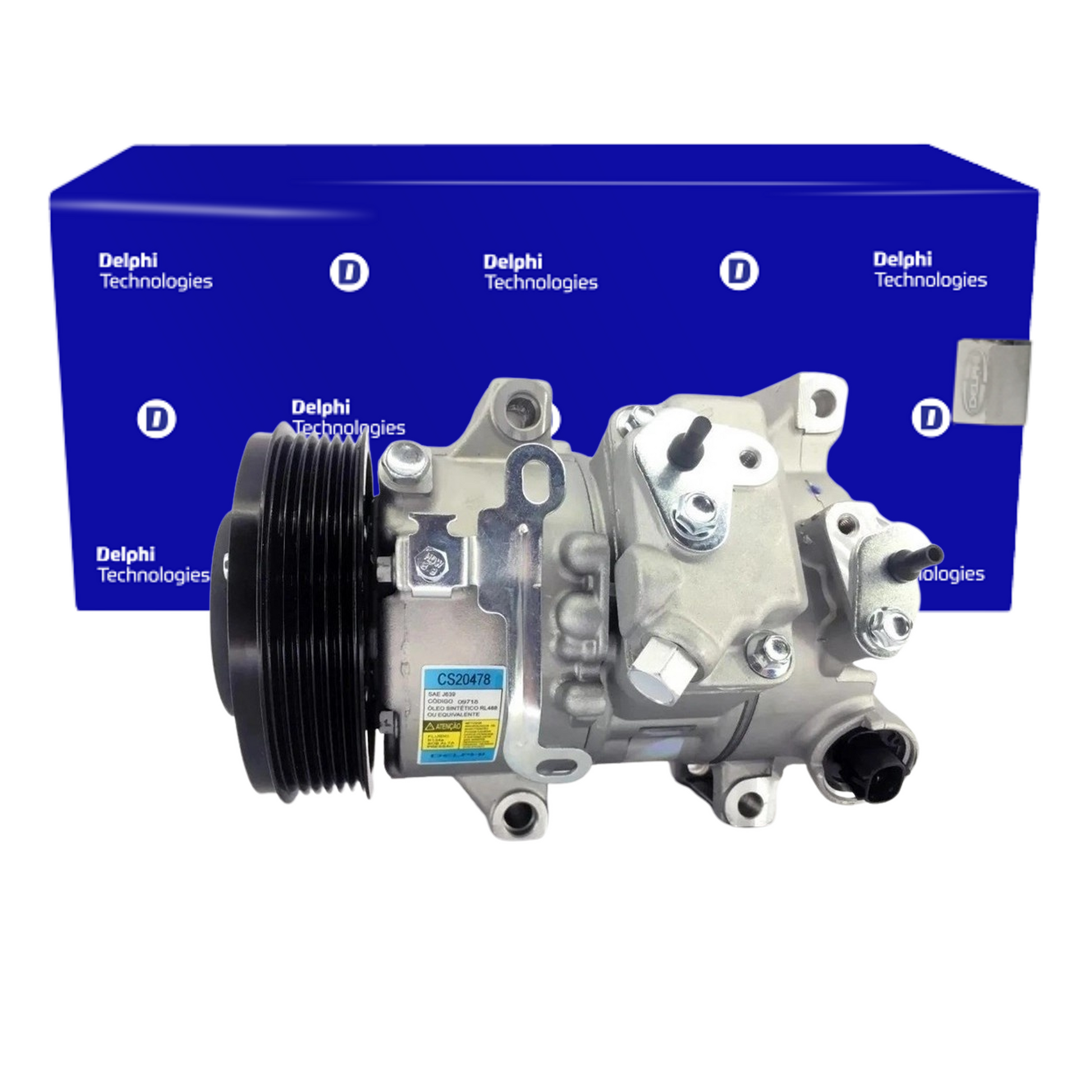 Compressor Ar Condicionado COROLLA 1.6 1.8 2010 e 2011 2.0 2010 a 2014 - Delphi - CS20478 - (1)