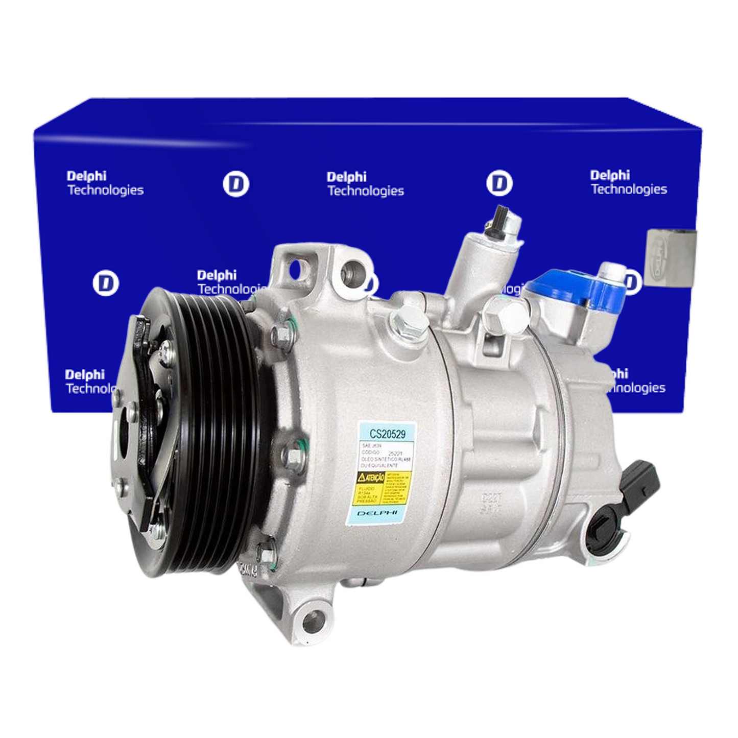 Compressor Ar Condicionado POLO GOLF A3 A1 JETTA Q3 TIGUAN PASSAT - Delphi - CS20529 - (1)