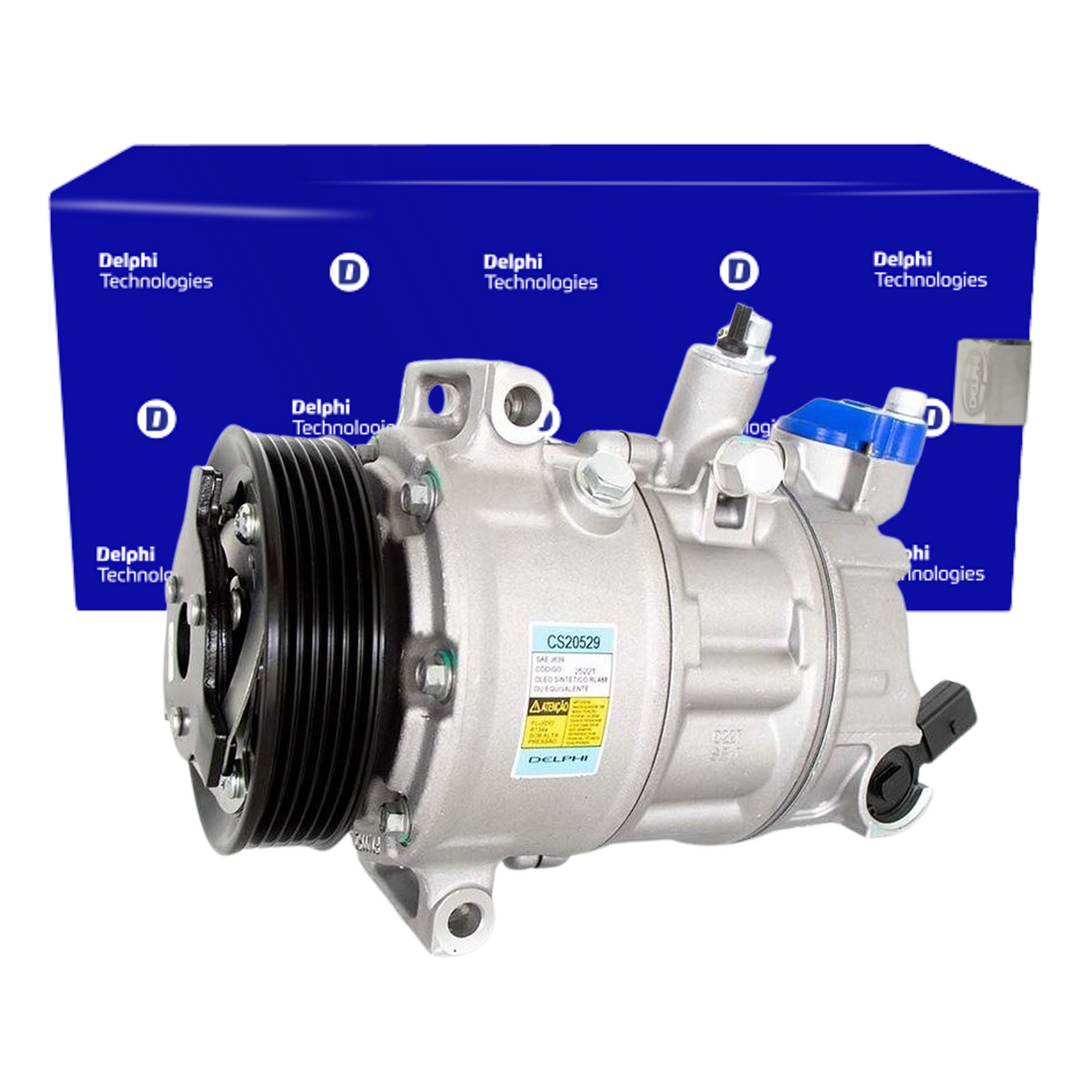 Compressor Ar Condicionado POLO GOLF A3 A1 JETTA Q3 TIGUAN PASSAT - Delphi - CS20529 - (1)