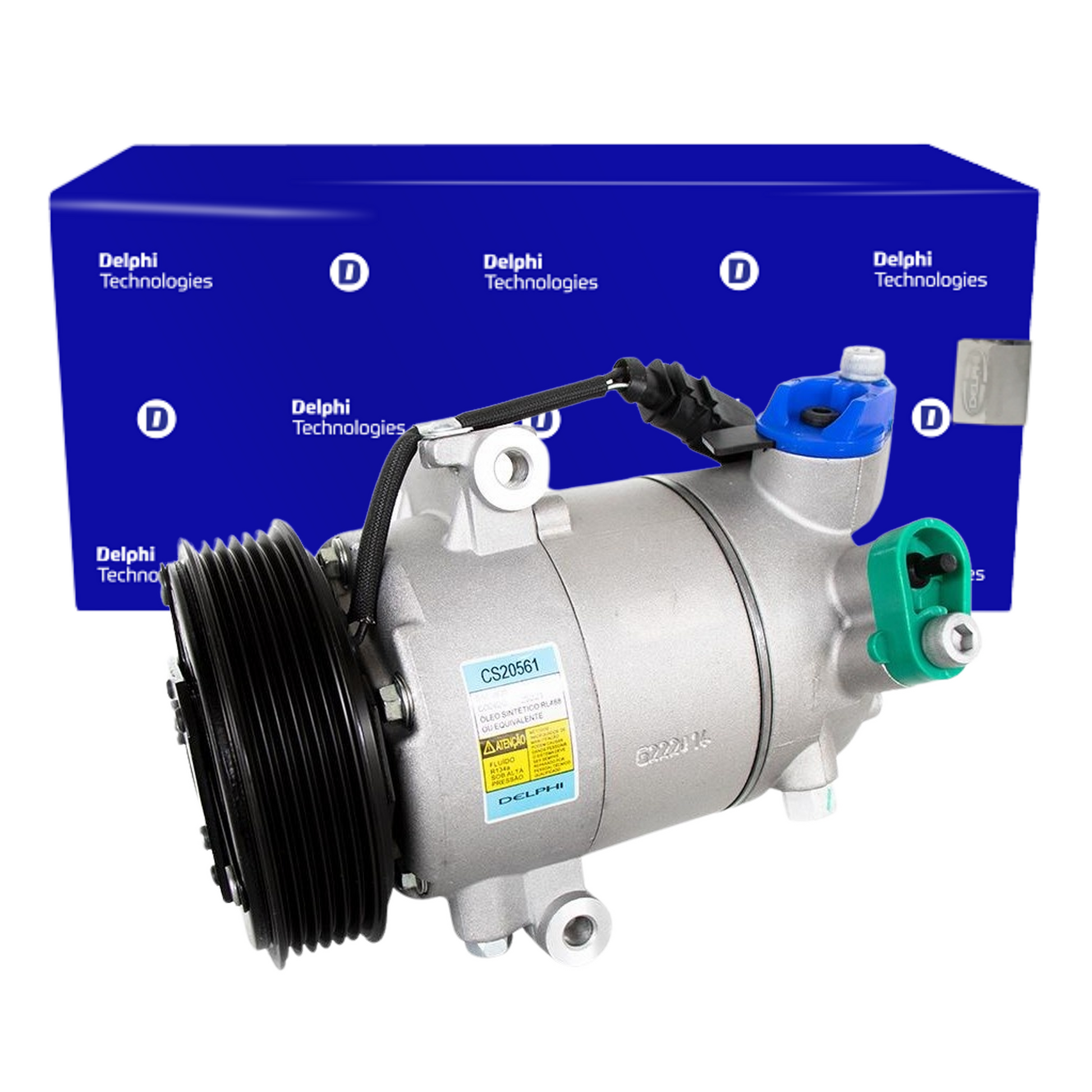 Compressor Ar Condicionado FOX GOL UP! 1.0 - Delphi - CS20561 - (1)