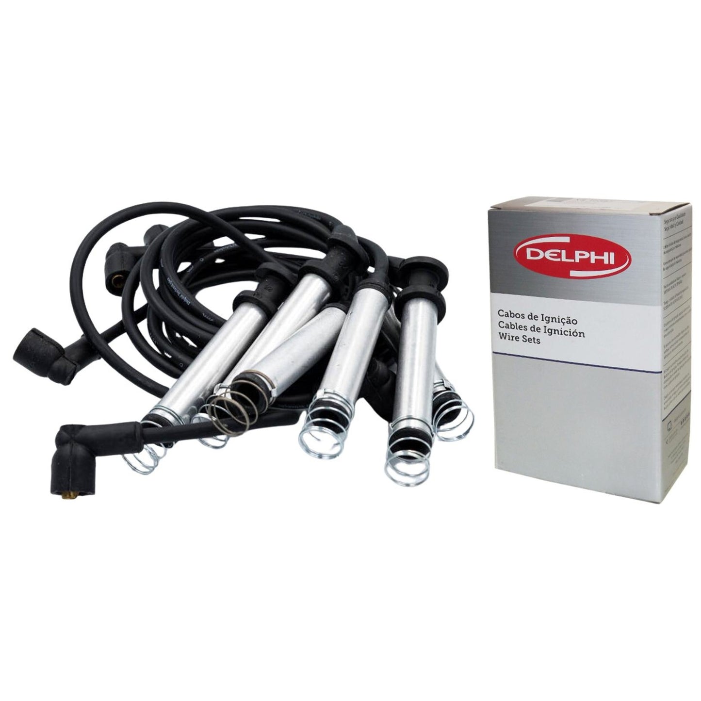 Kit Cabo de Vela e 4 Velas Ignição Yttrium - Delphi - XH40007 / XS10151 - (3)