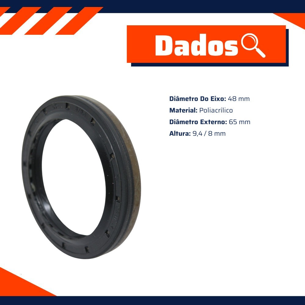 Retentor do Câmbio 48 x 65 x 9,4/8 mm - Corteco - 4113P - (3)