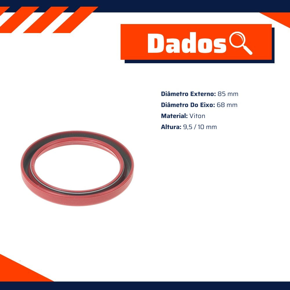 Retentor do Pinhão do Diferencial 68 x 85 x 9,5/10 mm - Corteco - 1374V - (2)