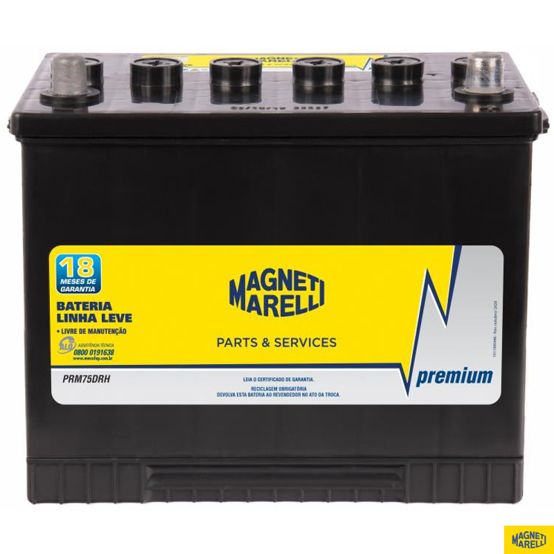 Bateria Automotiva Premium - Magneti Marelli - PRM75DRH - (1)