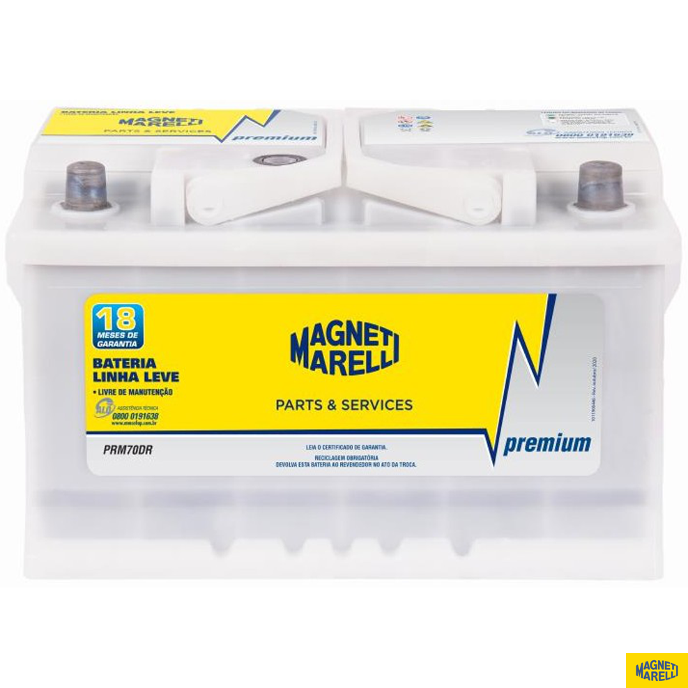 Bateria Automotiva Premium - Magneti Marelli - PRM70DR - (1)