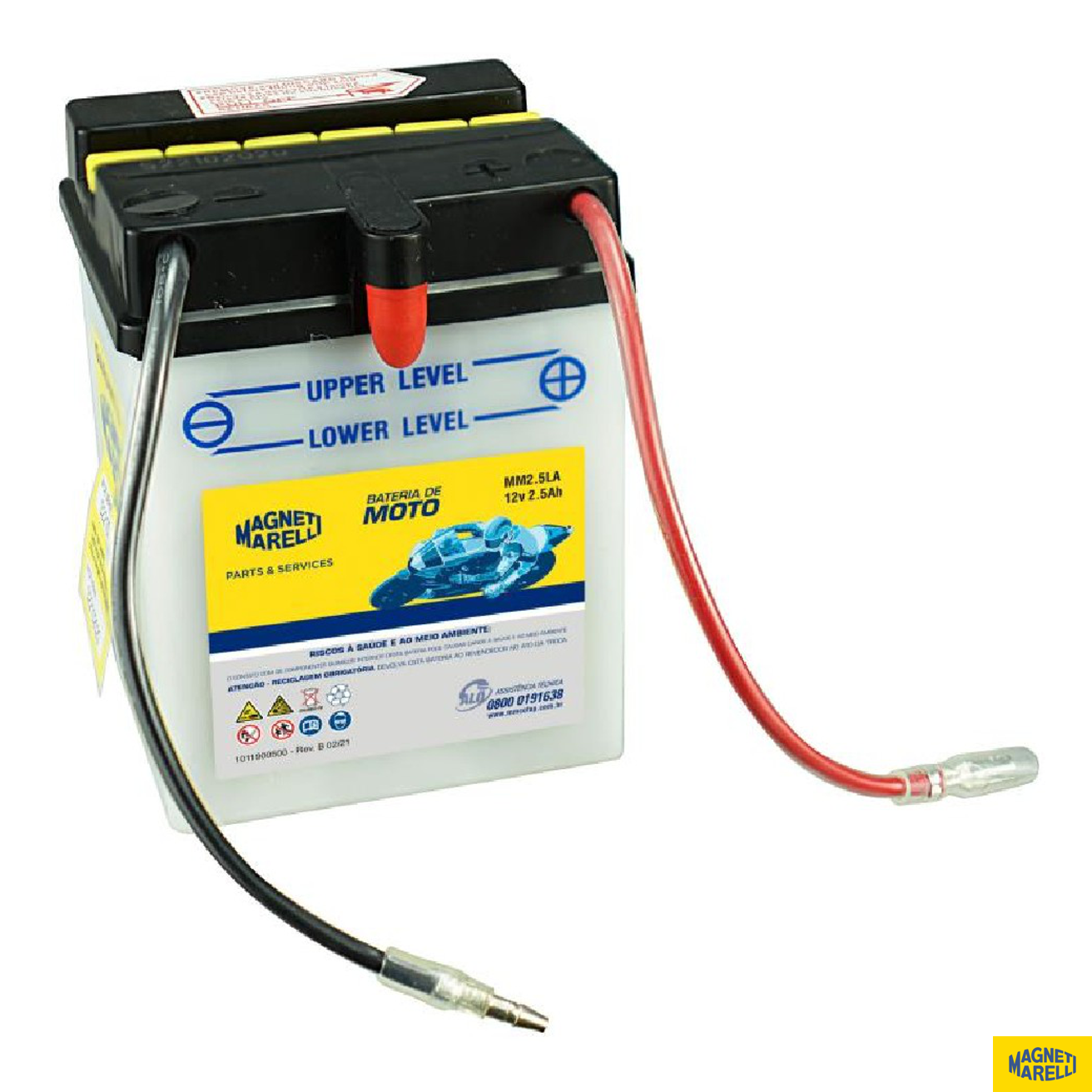 Bateria para Moto 12V 2.5Ah - Magneti Marelli - MM2.5LA - (1)