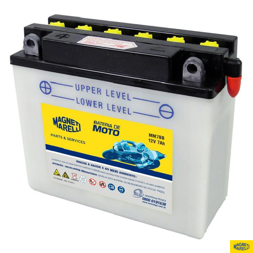 Bateria para Moto 12V 7Ah - Magneti Marelli - MM7BB - (1)
