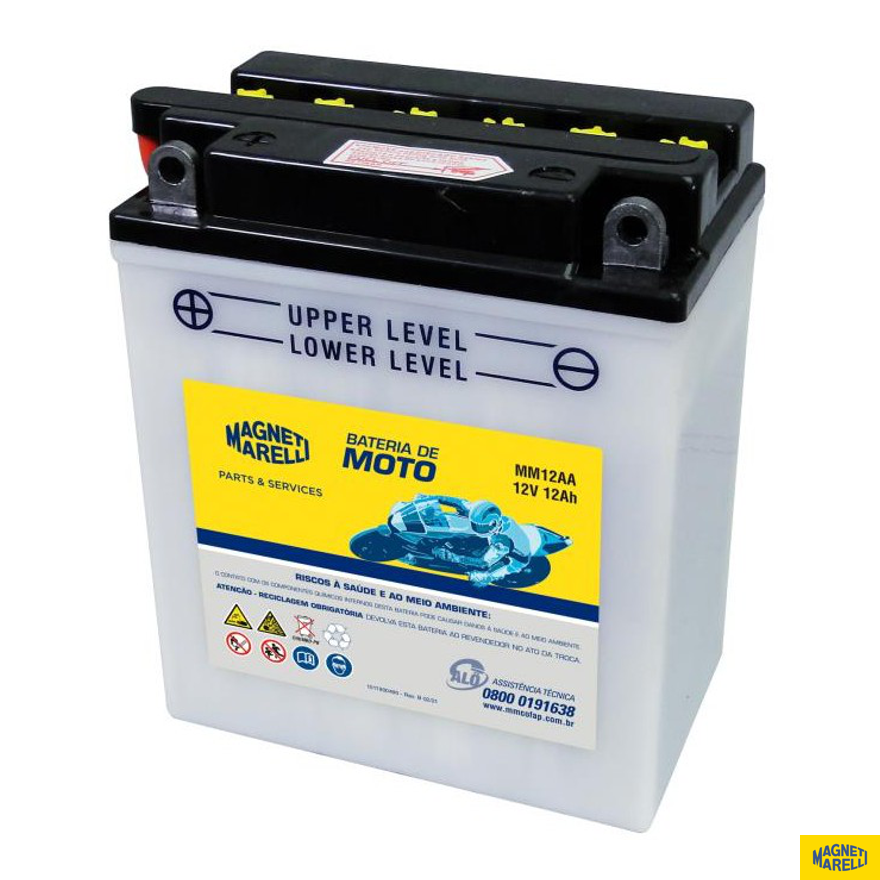 Bateria para Moto 12V 12Ah - Magneti Marelli - MM12AA - (1)