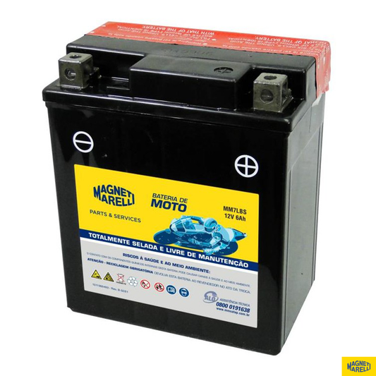 Bateria para Moto 12V 6Ah - Magneti Marelli - MM7LBS - (1)