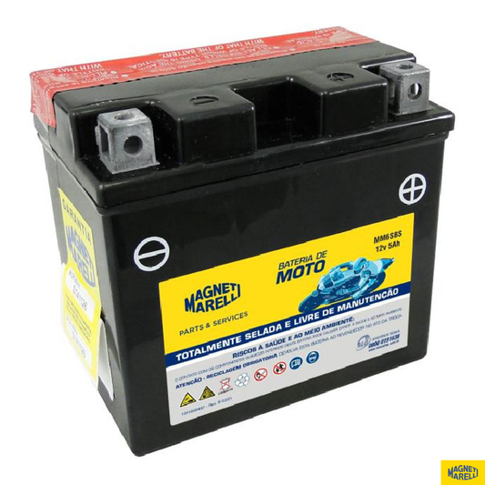 Bateria para Moto 12V 5Ah - Magneti Marelli - MM6SBS - (1)