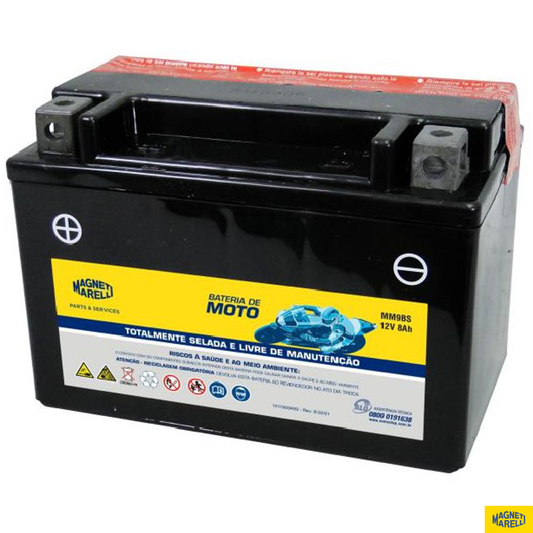 Bateria para Moto 12V 8Ah - Magneti Marelli - MM9BS - (1)