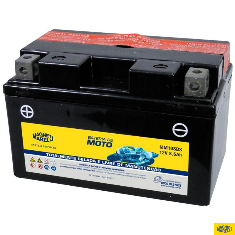 Bateria para Moto 12V 8.6Ah - Magneti Marelli - MM10SBS - (1)