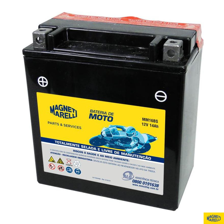 Bateria para Moto 12V 14Ah - Magneti Marelli - MM16BS - (1)