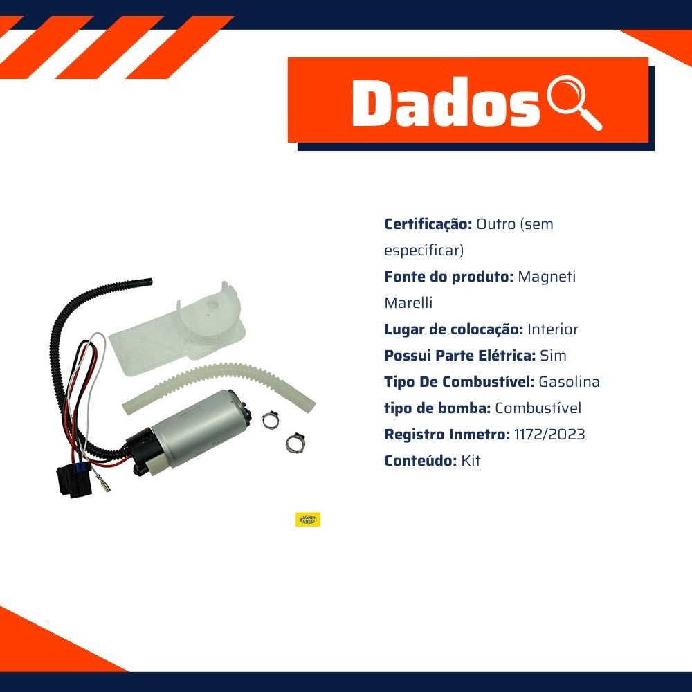 Kit Refil da Bomba de Combustível para Chevrolet Captiva - Magneti Marelli - MM242A - (2)