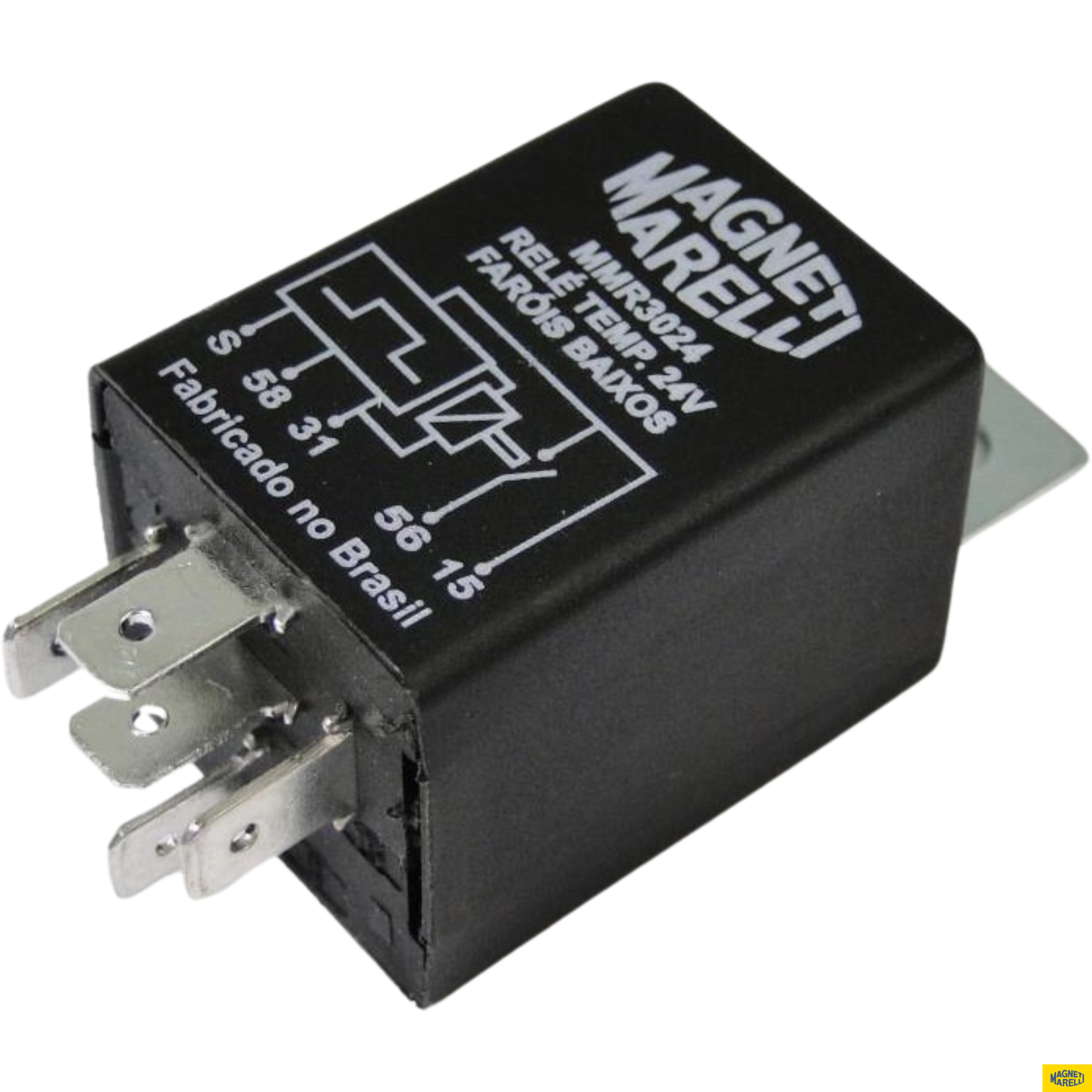 Relé de Faróis Baixos 24V - Magneti Marelli - MMR3024 - (1)