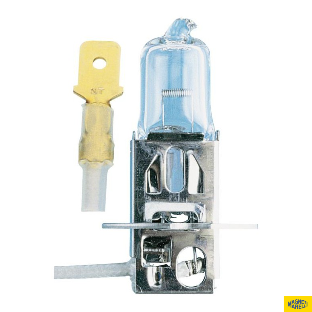 Lâmpada Farol Alto / 12V 55W Pk22S H3 Super - Magneti Marelli - LMM64151CB - (1)