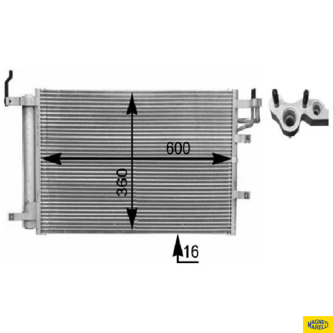 Condensador Do Ar Condicionado - Magneti Marelli - 8FC351303081 - (1)