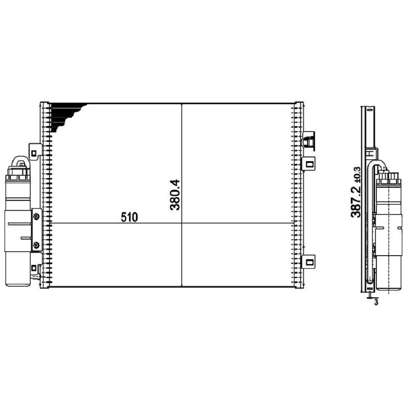 Condensador Do Ar Condicionado - Magneti Marelli - S1337001MM - (2)