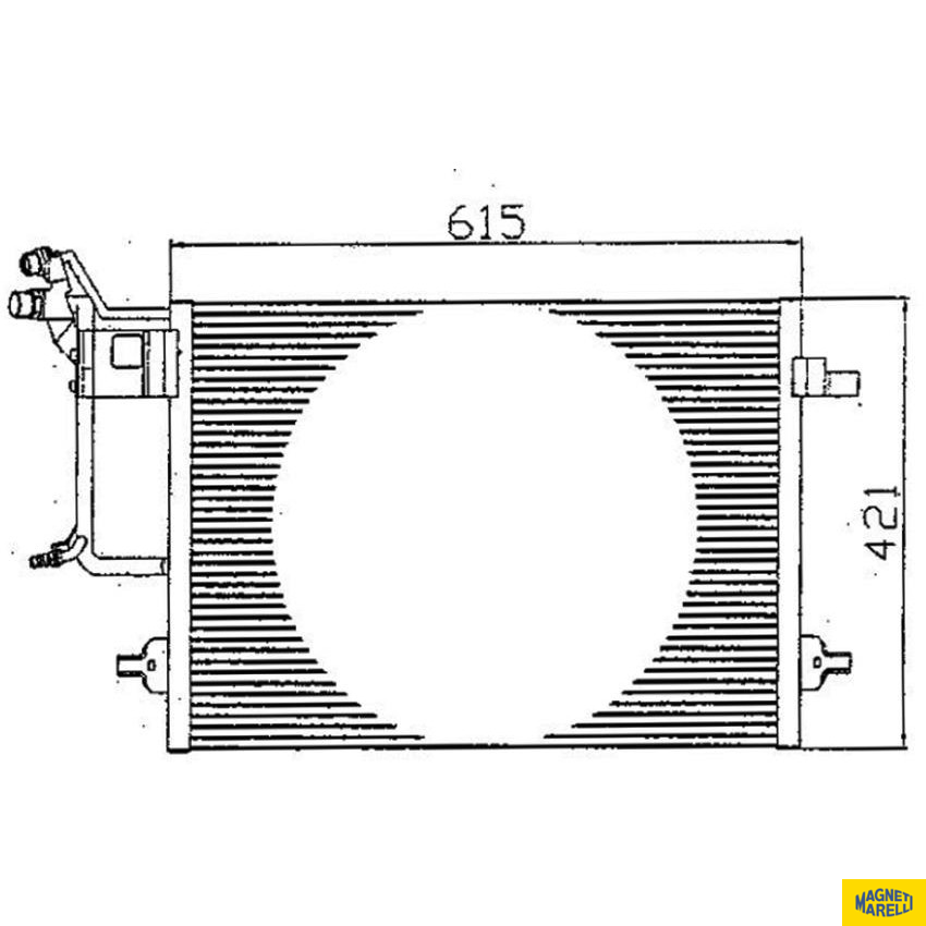Condensador Do Ar Condicionado - Magneti Marelli - 351301401MM - (1)