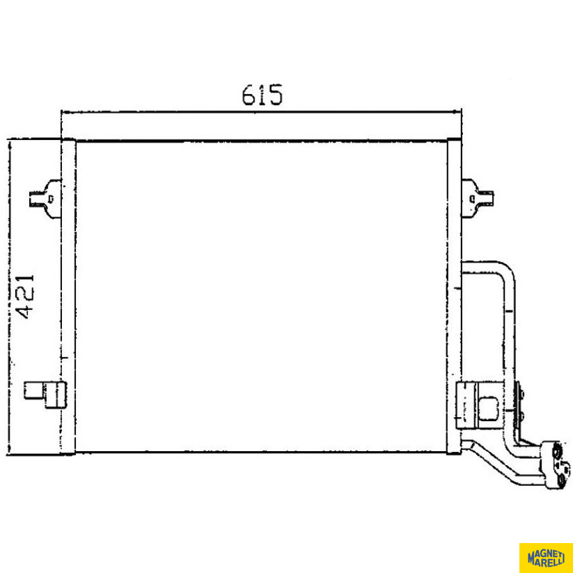 Condensador Do Ar Condicionado - Magneti Marelli - 351300391MM - (1)