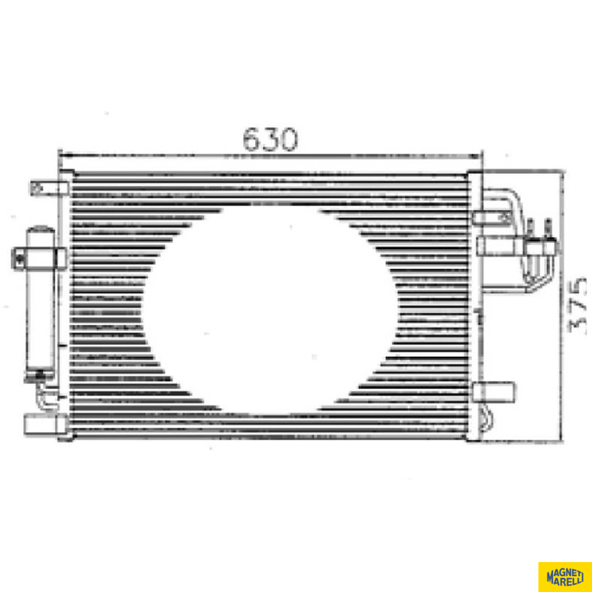 Condensador Do Ar Condicionado - Magneti Marelli - 351302361MM - (1)