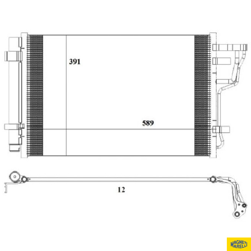 Condensador Do Ar Condicionado - Magneti Marelli - CMM5014HI - (1)