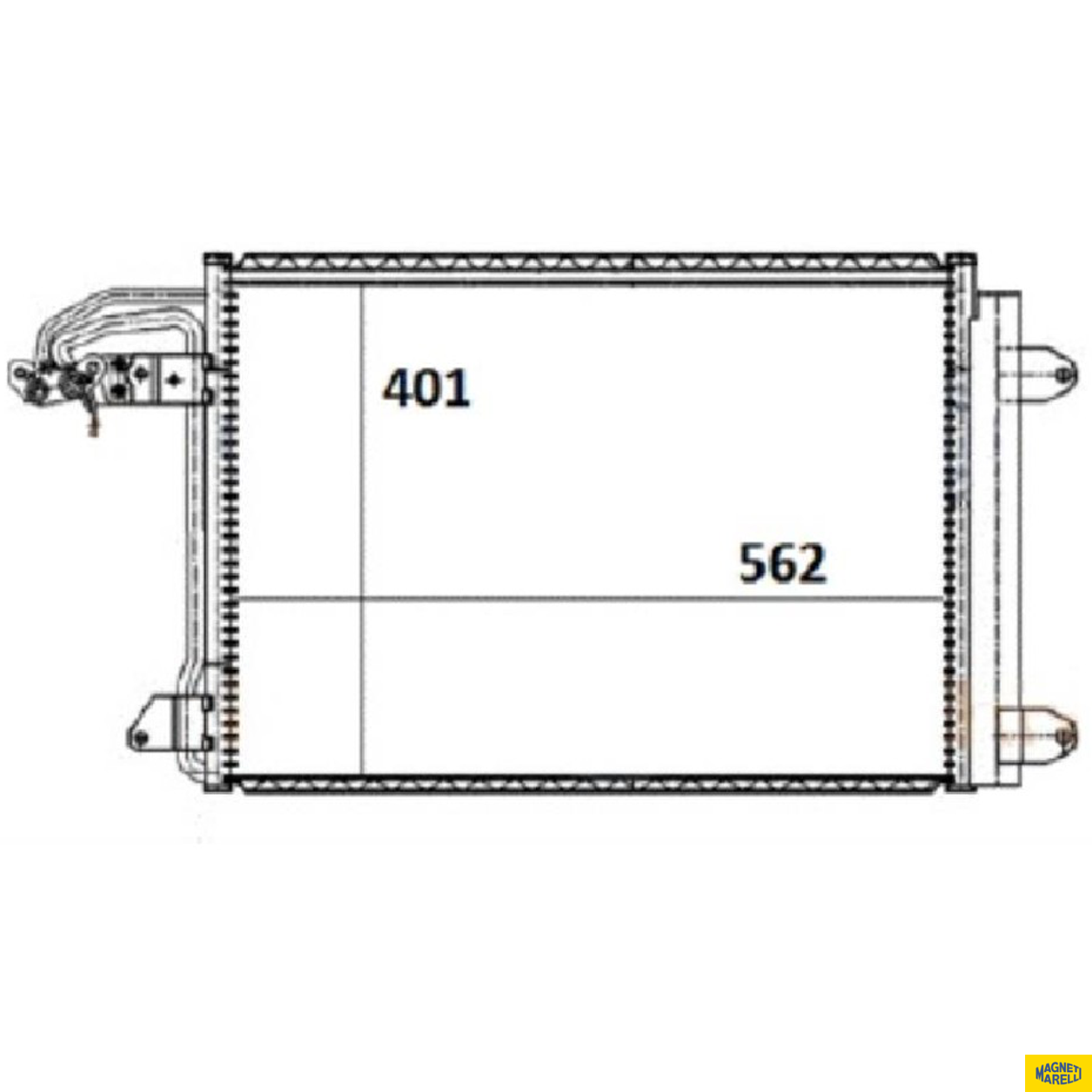 Condensador Do Ar Condicionado - Magneti Marelli - CMM5004VW - (1)