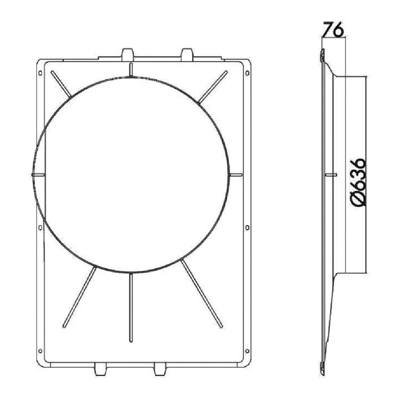 Defletor Do Eletroventilador - Magneti Marelli - C8033MM - (2)