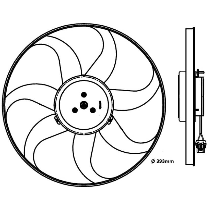 Eletroventilador - Magneti Marelli - EMM2021AVW - (2)