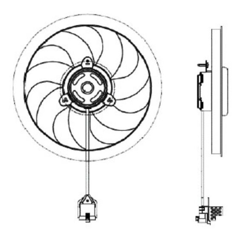 Eletroventilador Chevrolet Classic - Magneti Marelli - EMM2037GM - (2)