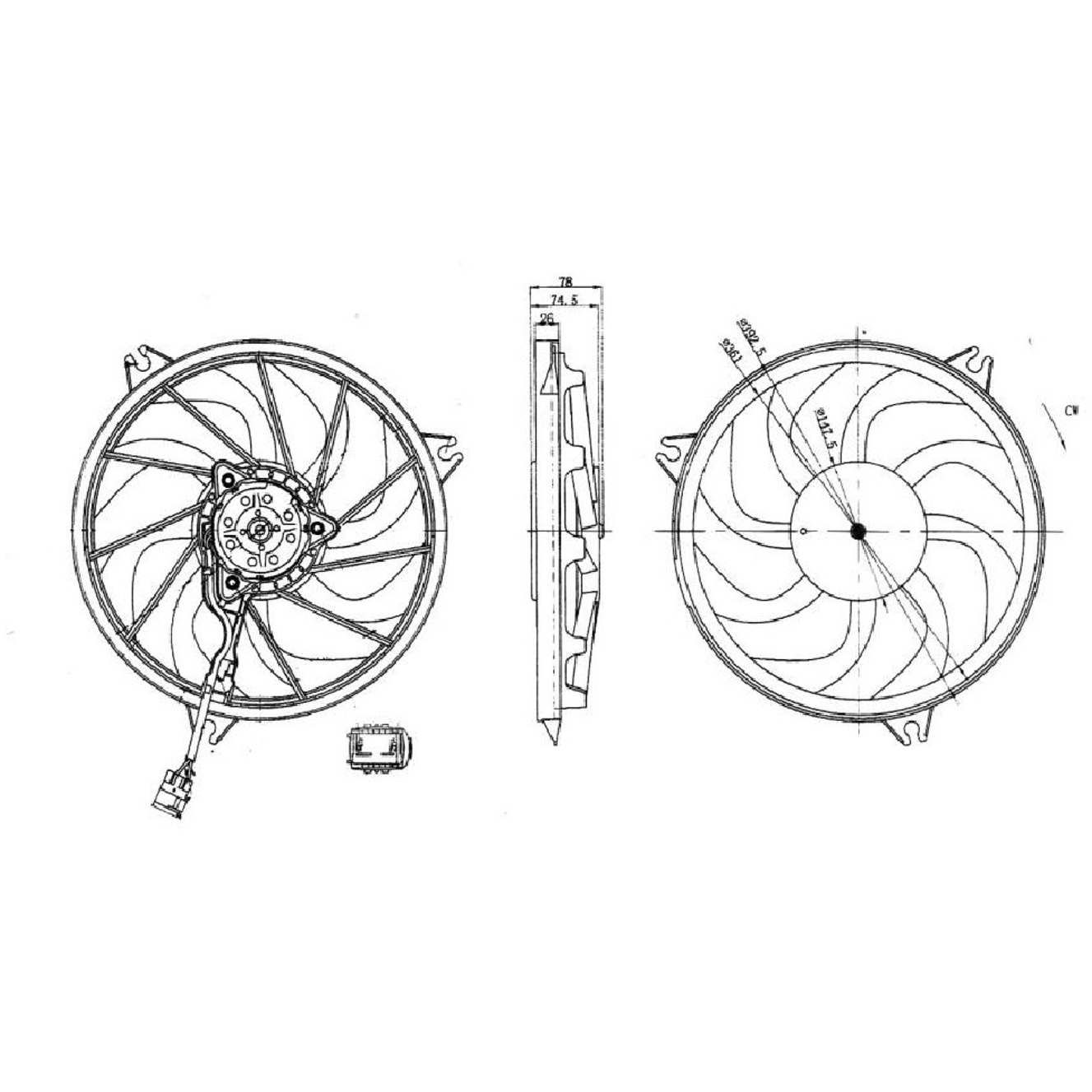 Eletroventilador - Magneti Marelli - EMM2002HPE - (2)