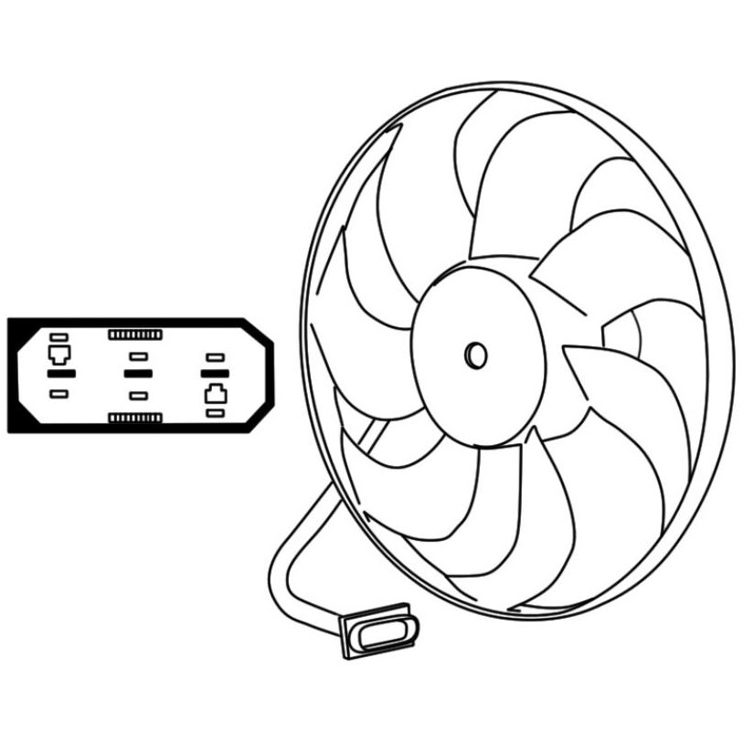 Eletroventilador Volkswagen Golf - Magneti Marelli - 009144531MM - (2)